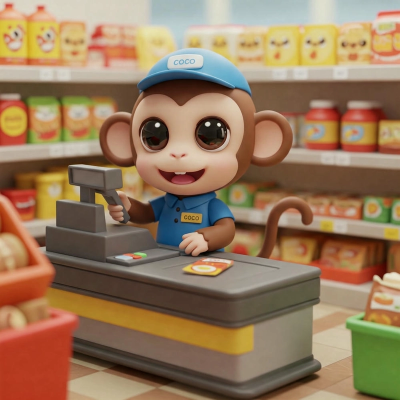 vẽ hình con khỉ chibi dễ thương