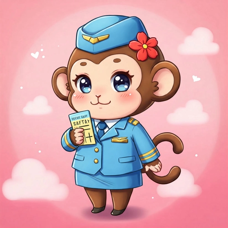 Khỉ chibi cute