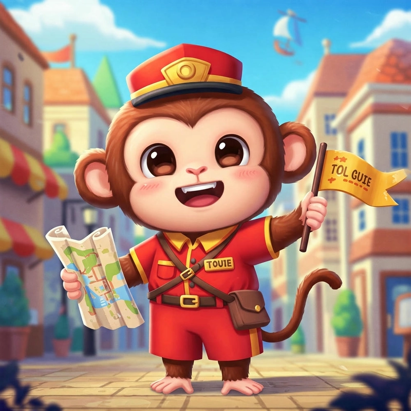 con khỉ chibi siêu cute