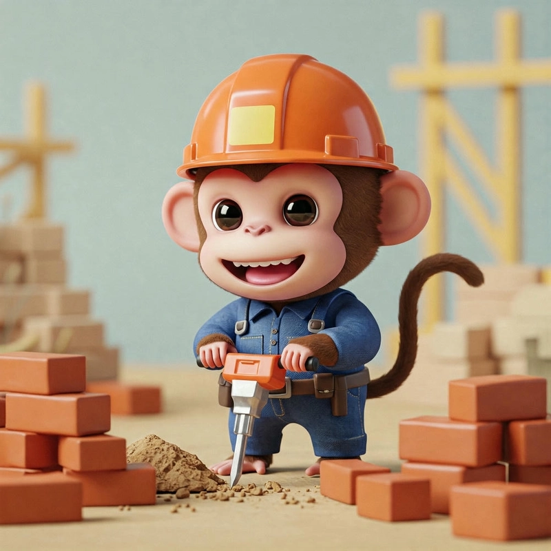 khỉ phong cách chibi cực dễ thương