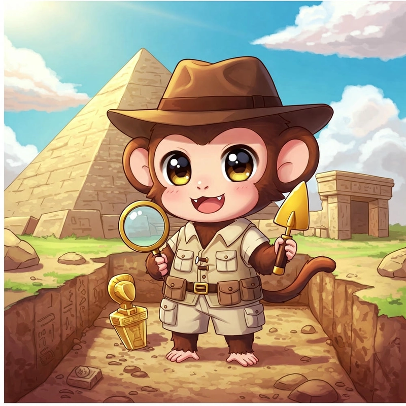 khỉ chibi ngộ nghĩnh đáng yêu