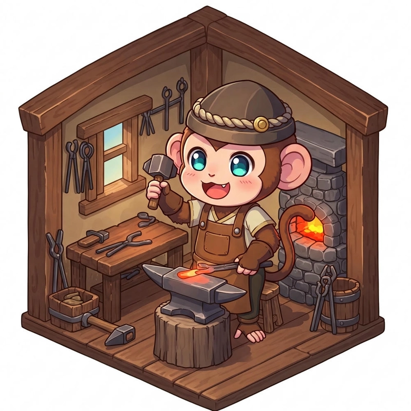 tạo hình con khỉ chibi đẹp