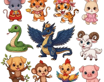 Album 33+ ảnh 12 con giáp chibi cute siêu dễ thương