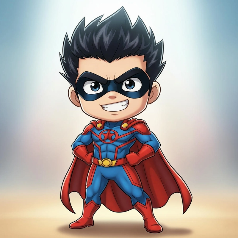Hình chibi anime nam cosplay anh hùng