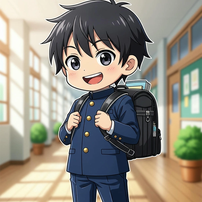 Ảnh Chibi học sinh cute