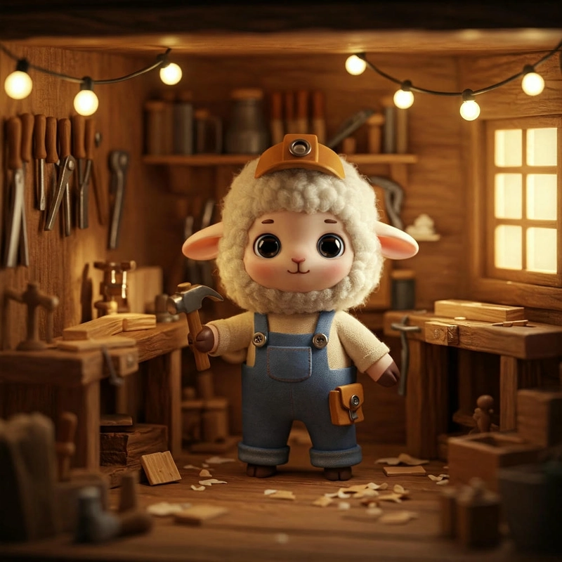 hình con cừu ngộ nghĩnh chibi 