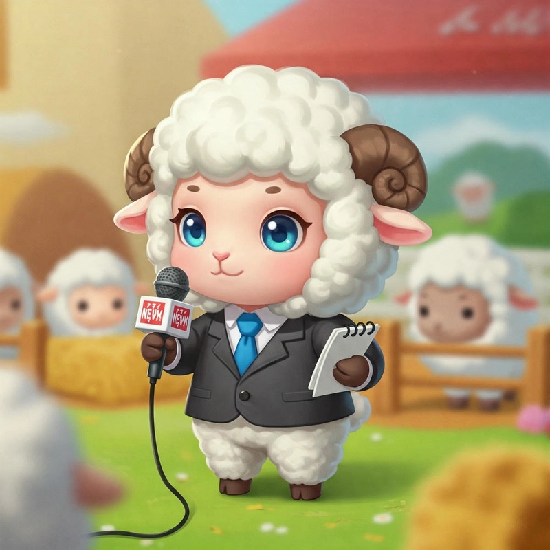 hình con cừu baby cute 