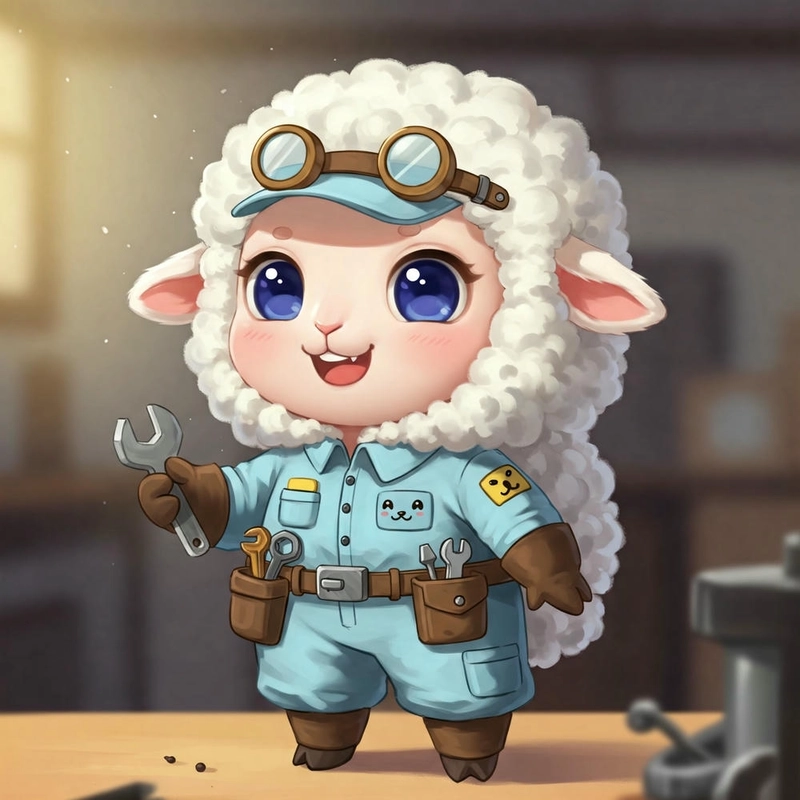 ảnh con cừu kawaii dễ thương 