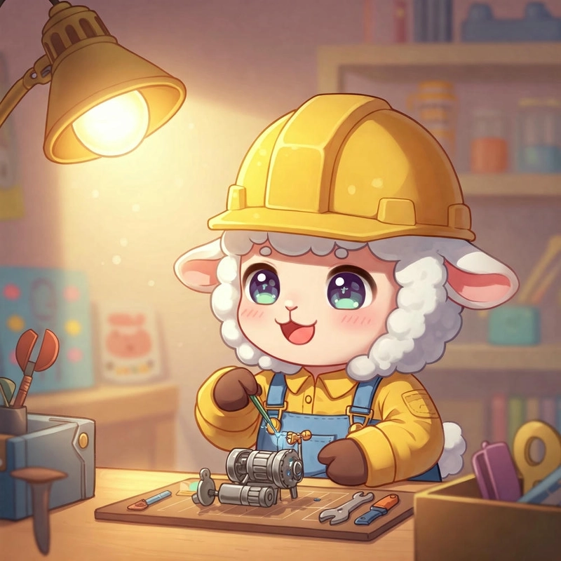 ảnh con cừu dễ thương chibi 