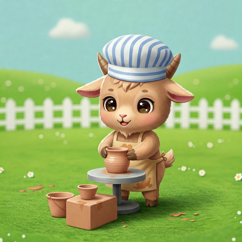 Hình dê chibi đáng yêu
