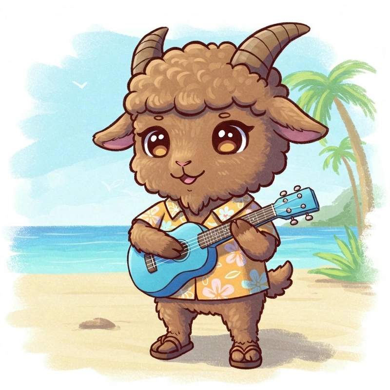 Ảnh dê chibi cute
