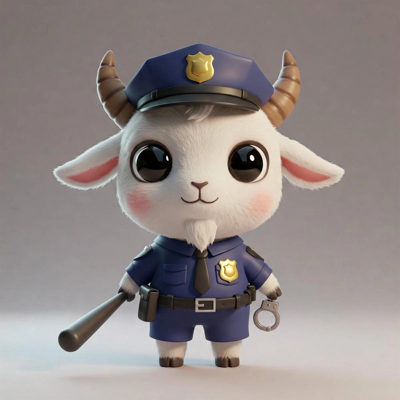 Ảnh con dê chibi cute đáng yêu