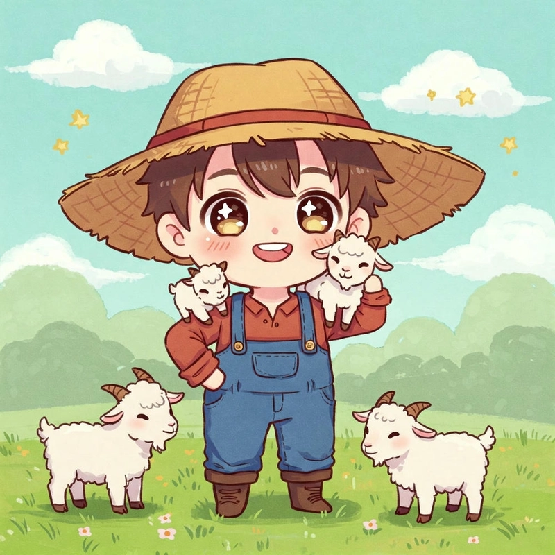 Ảnh chibi của con dê
