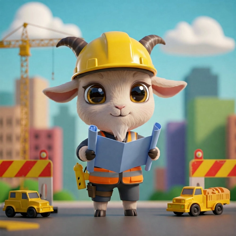 Hình ảnh dê chibi dễ thương