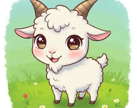 Tuyển chọn 121+ ảnh con dê chibi ngộ nghĩnh cute nhất
