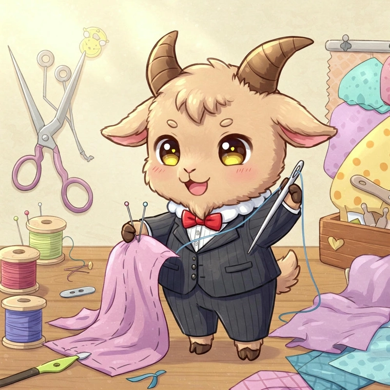 Ảnh con dê phong cách chibi