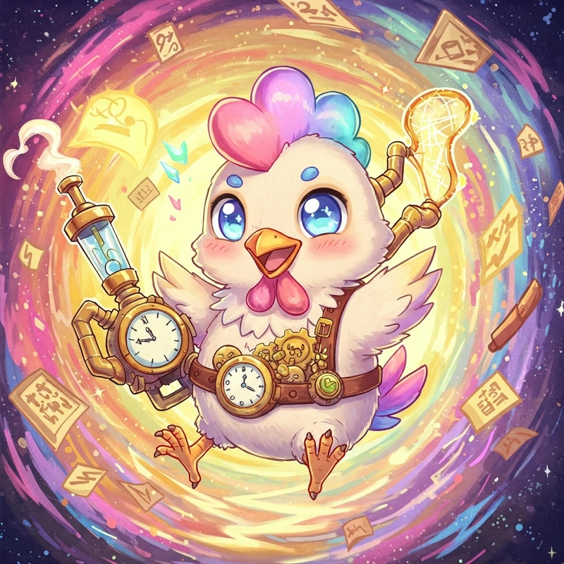Avatar hình gà con chibi cute 