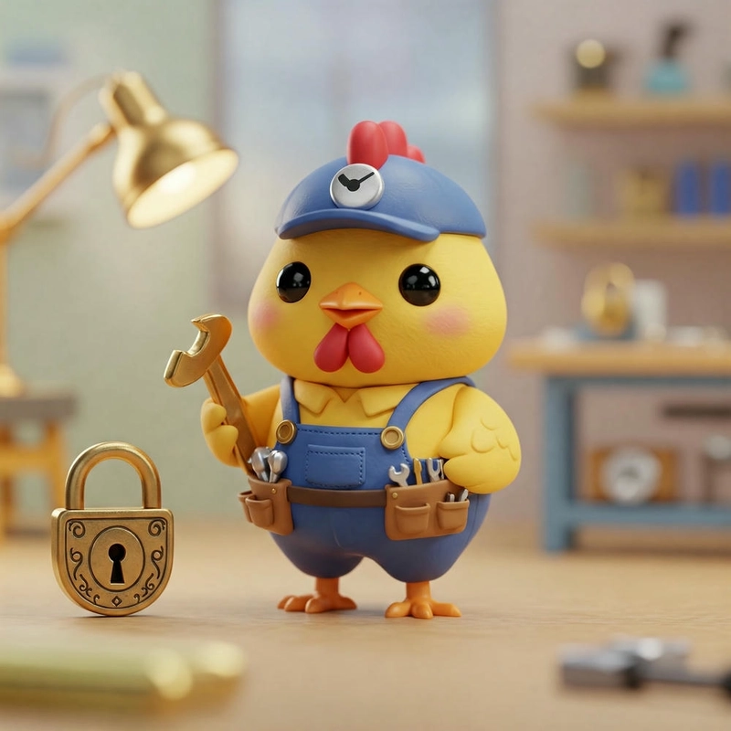 Hình ảnh chú gà chibi đáng yêu 