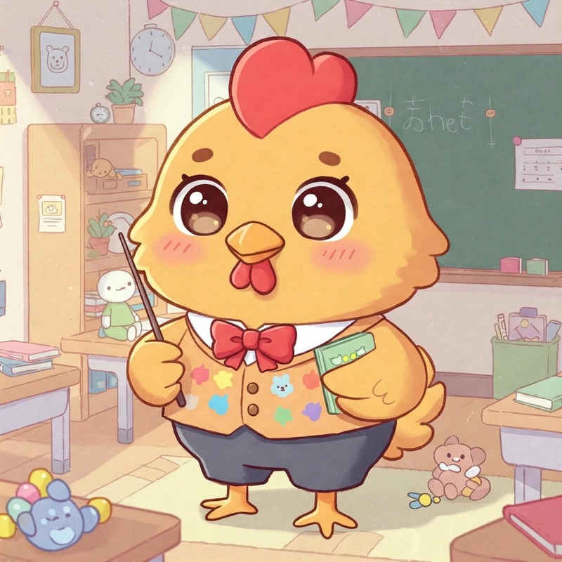 hình ảnh con gà chibi đẹp