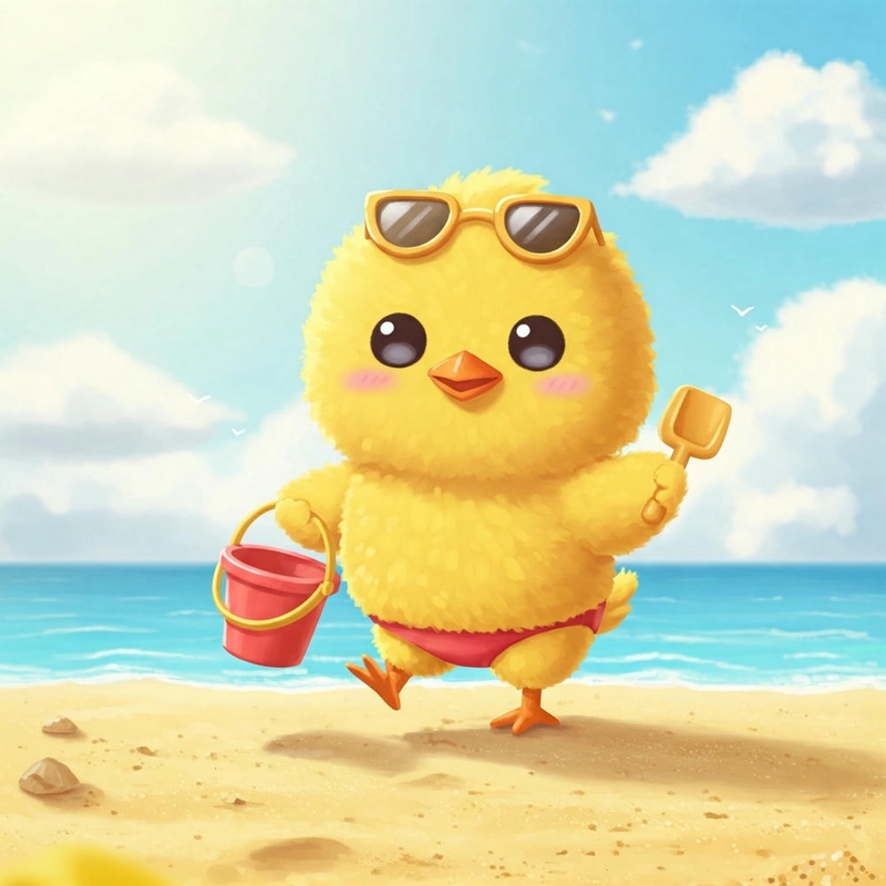 Ảnh avatar gà chibi cute 