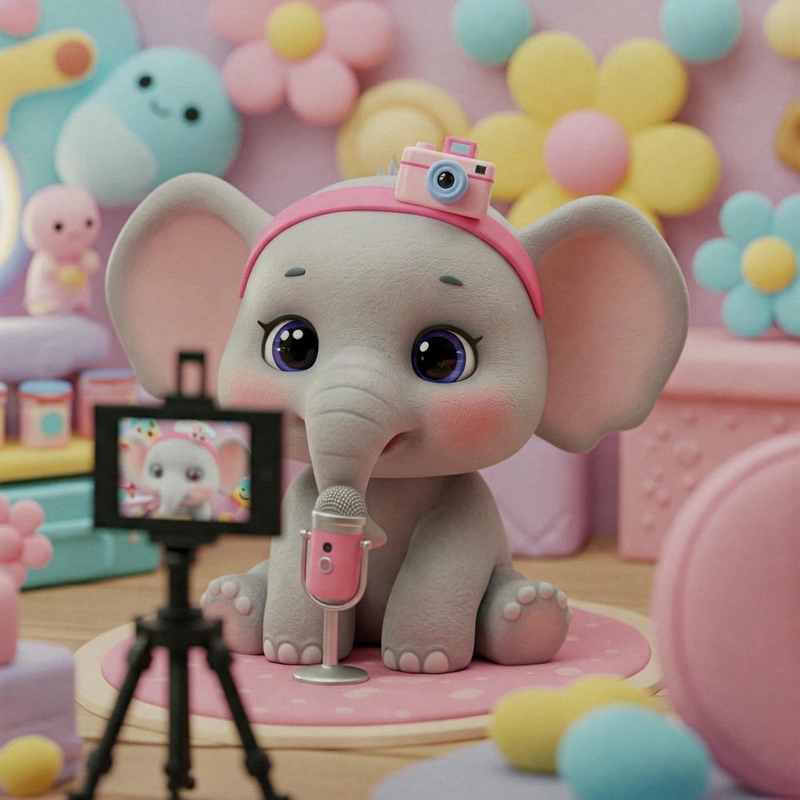ảnh chibi voi hoạt hình