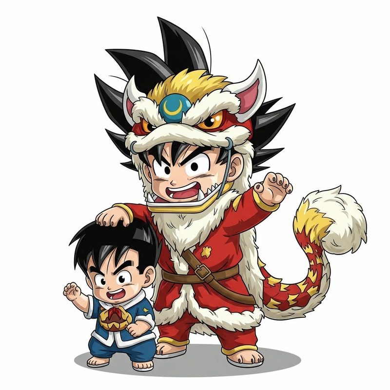 Ảnh chibi Goku bản năng vô cực cute