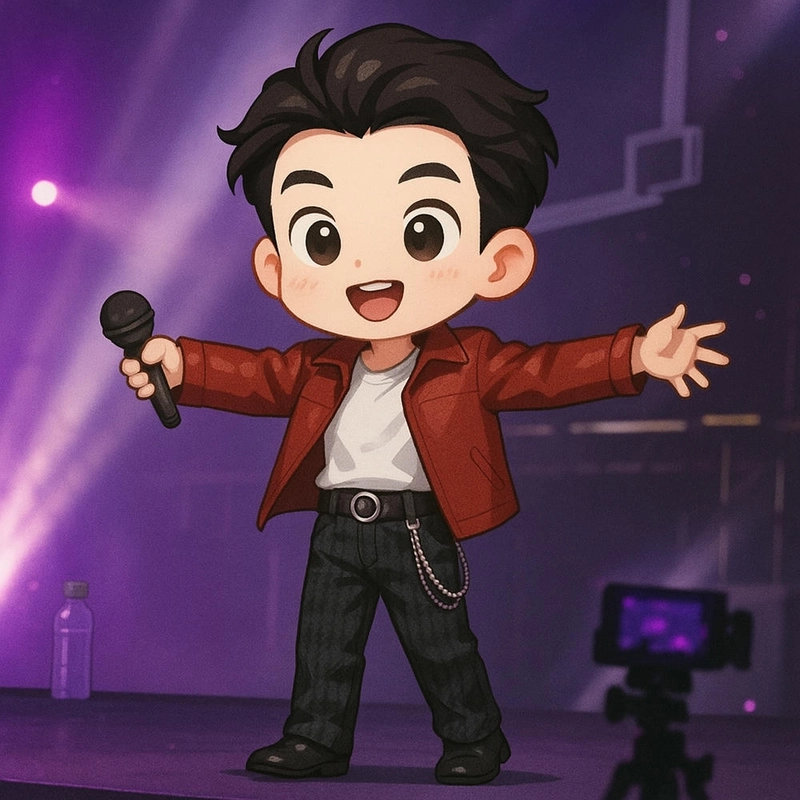 Hieuthuhai dễ thương phong cách chibi