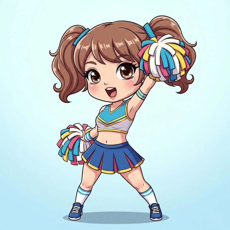 Chibi nữ anime phô mai que cực kỳ dễ thương