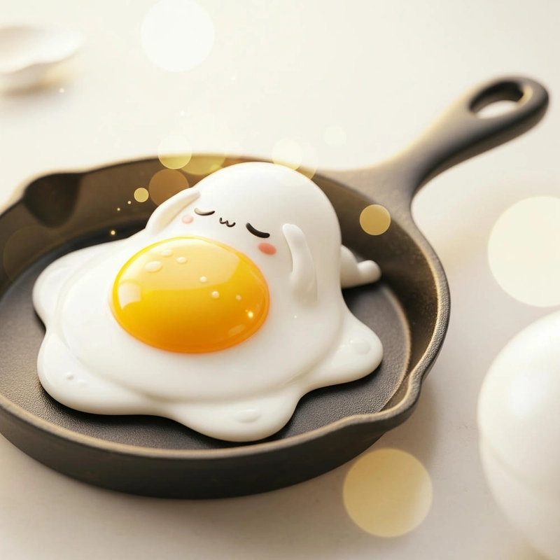 Chibi cute vẽ món ăn đơn giản