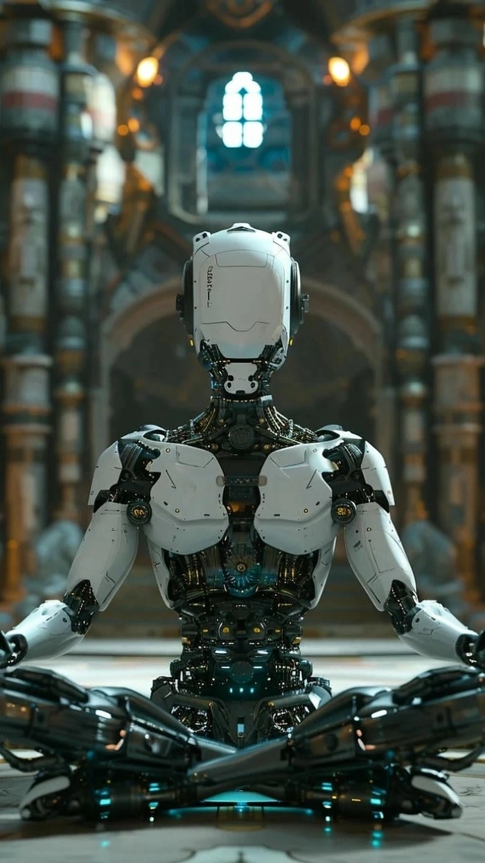 Robot wallpaper siêu thực