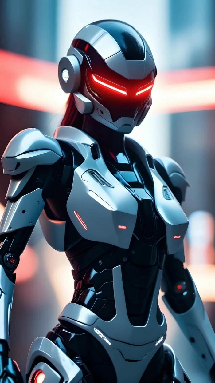 Hình nền robot tương lai 4K