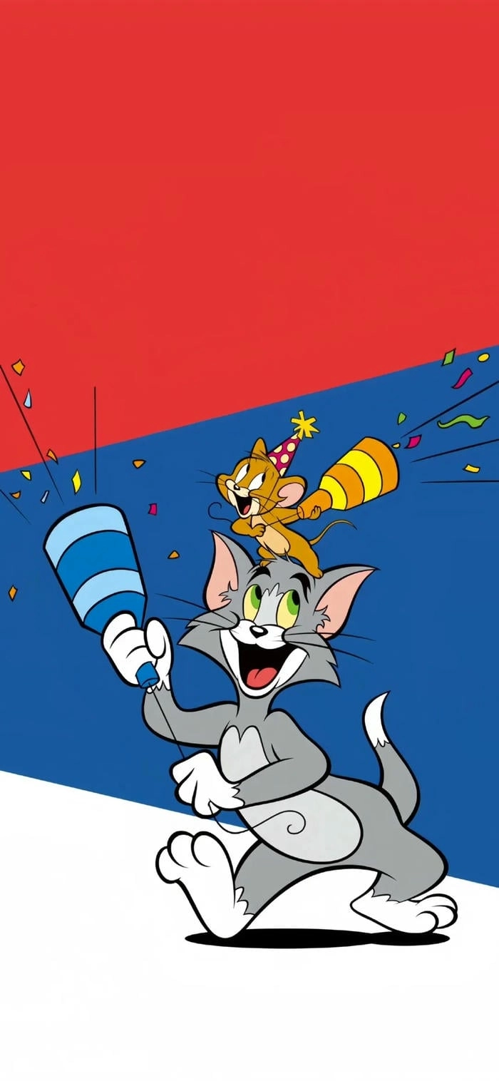 Wallpaper hoạt hình Tom and Jerry dễ thương