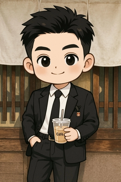 Isaac chibi với vẻ mặt đẹp trai