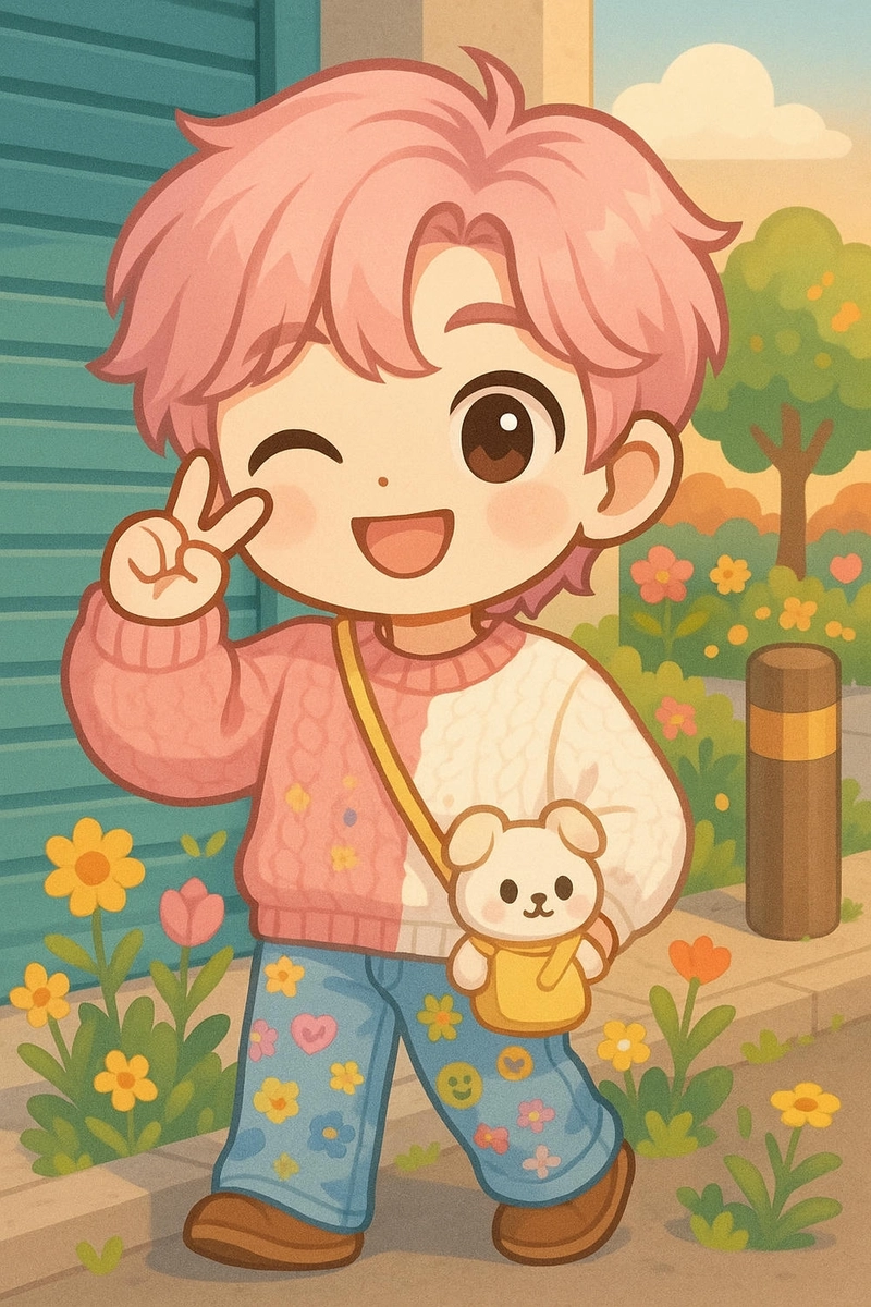 Ảnh chibi của ca sĩ JSOL