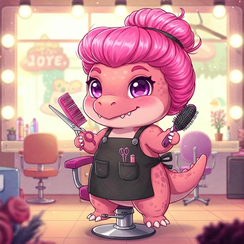 Hình hoạt hình khủng long chibi