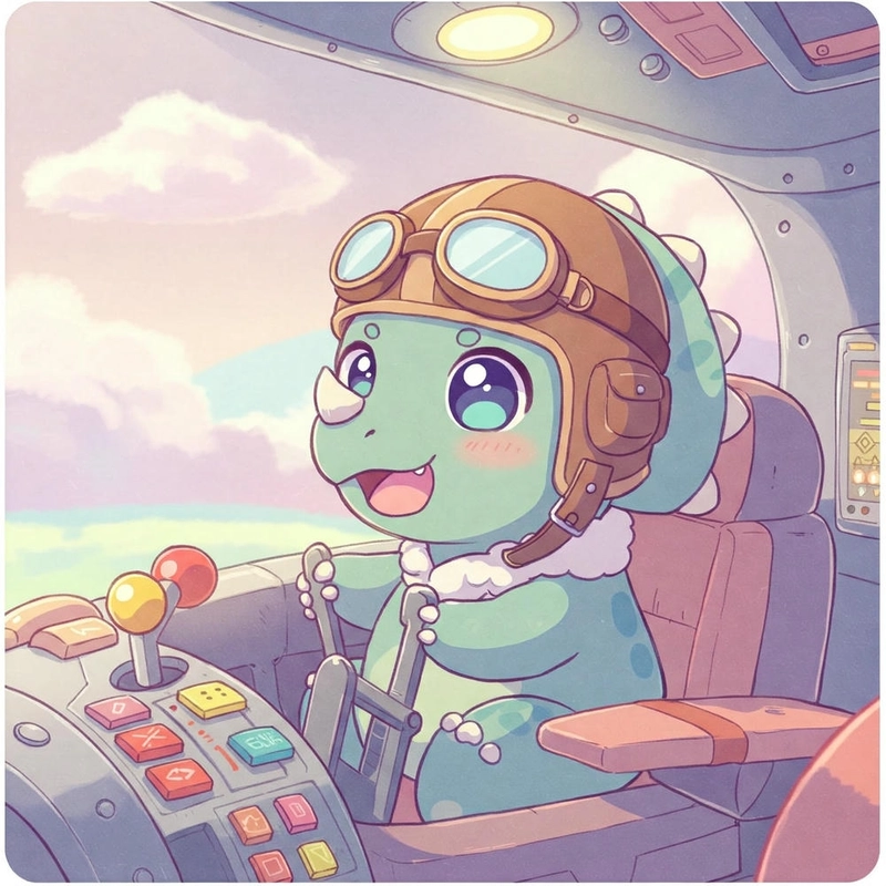 ảnh khủng long chibi dễ thương
