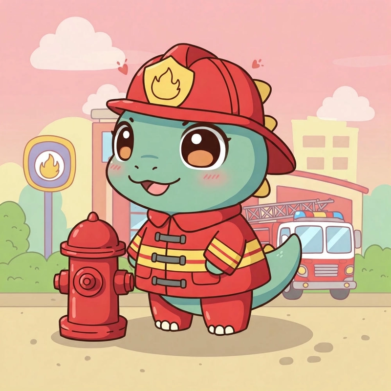 Ảnh chibi khủng long nhỏ xinh