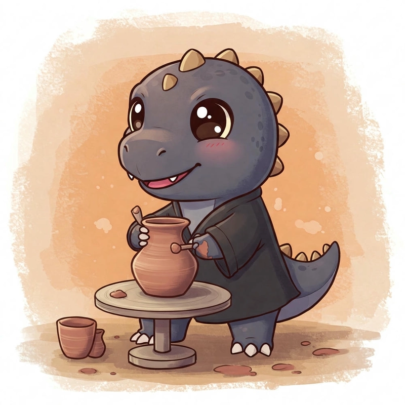 Khủng long hoạt hình chibi