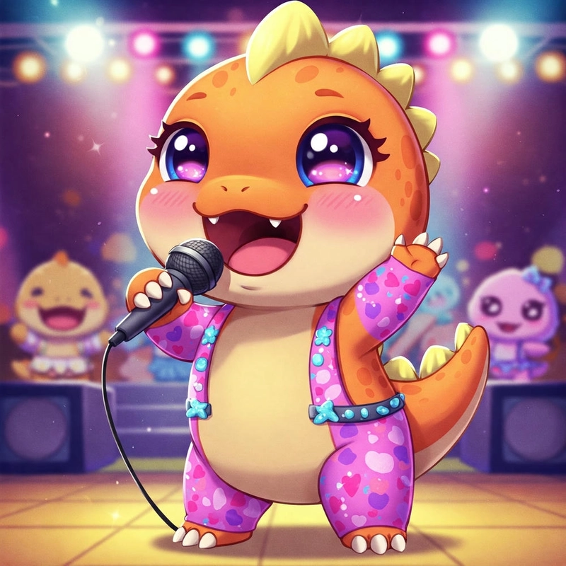 Khủng long con chibi cute