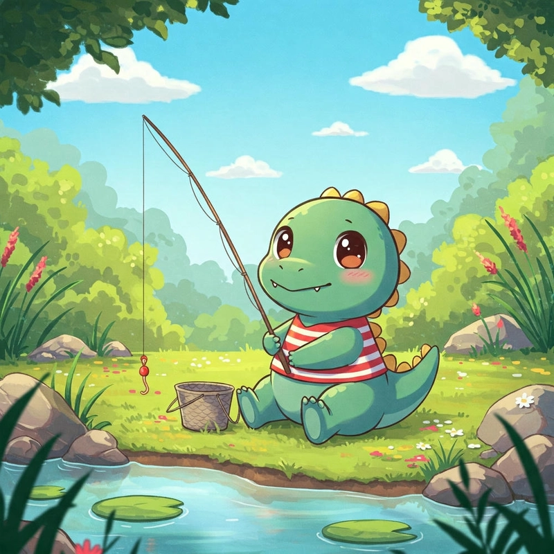 Hình khủng long mini dễ thương