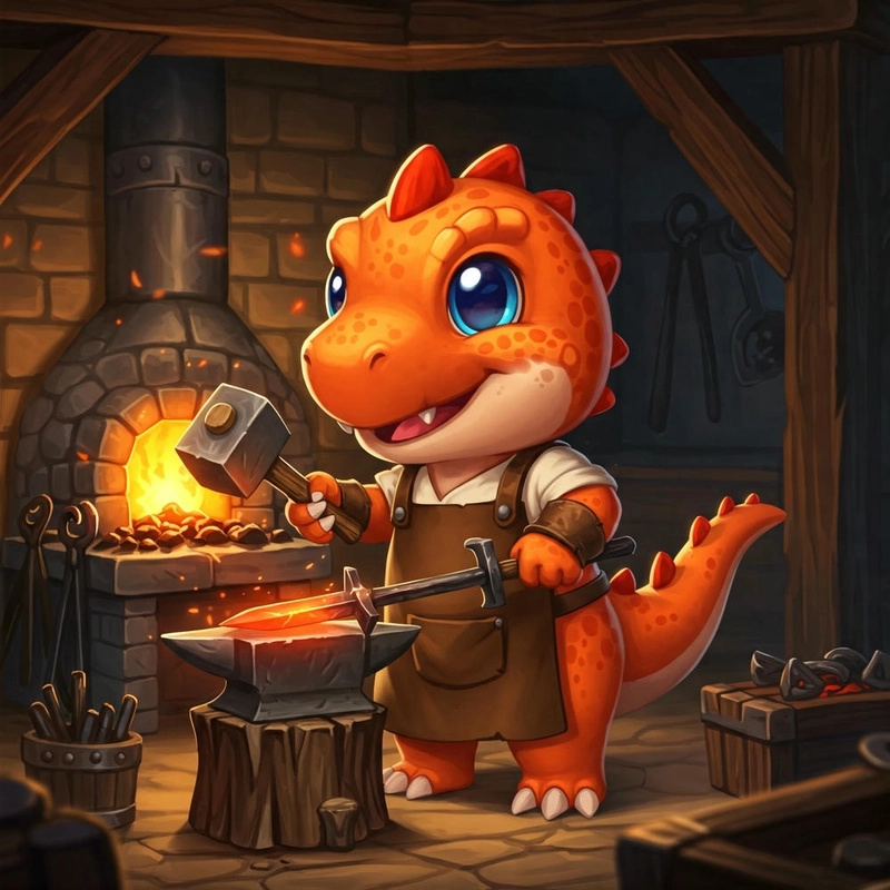 chibi khủng long độc đáo