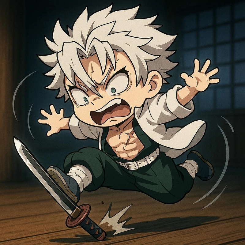 Sanemi chibi hài hước