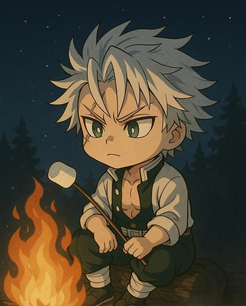 Hình Sanemi chibi hoạt hình