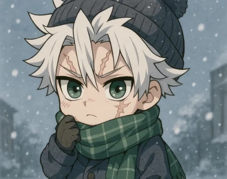 Bộ ảnh Sanemi Chibi dễ thương dành cho fan Kimetsu no Yaiba