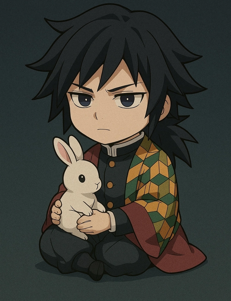 Chibi Tomioka Giyuu lạnh lùng