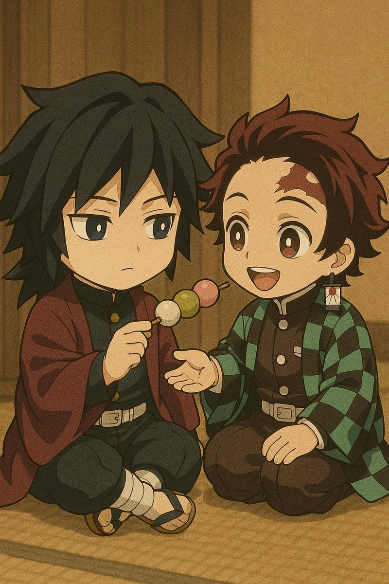 Hình Tomioka Giyuu chibi kawaii