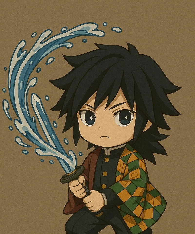 Tomioka Giyuu phiên bản chibi dễ thương
