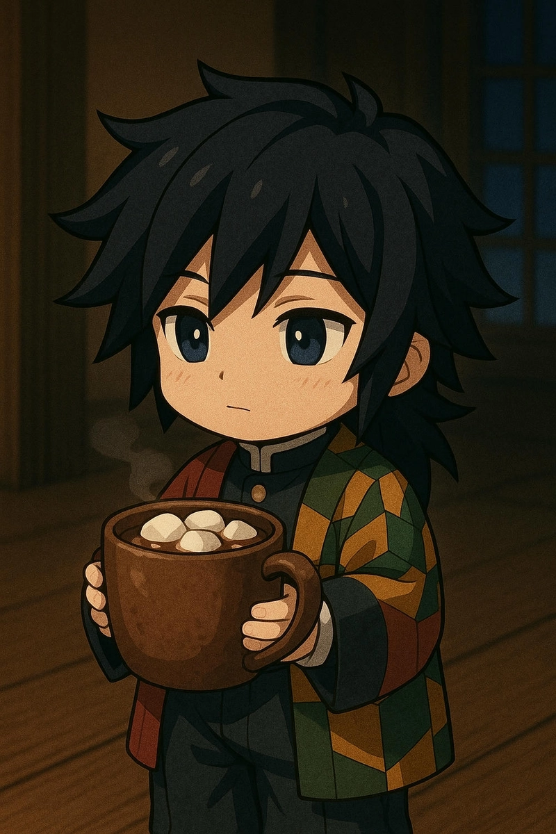 Tomioka Giyuu chibi siêu đáng yêu