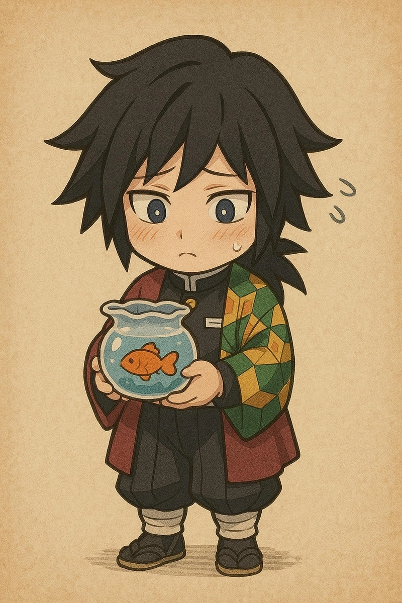 Tomioka Giyuu chibi fanart cute