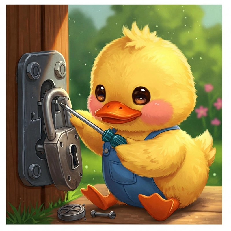 Ảnh con vịt cute chibi độc đáo